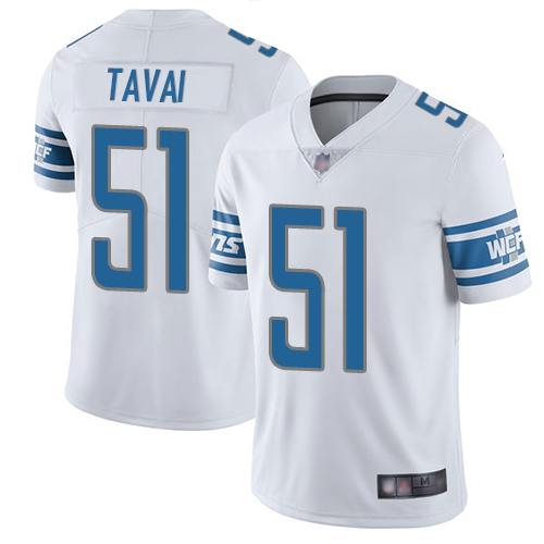 Detroit Lions Limited White Men Jahlani Tavai Road Jersey NFL Football 51 Vapor Untouchable